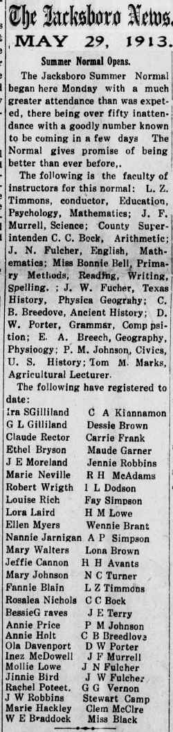 1913 Summer School List.jpg (1836651 bytes)